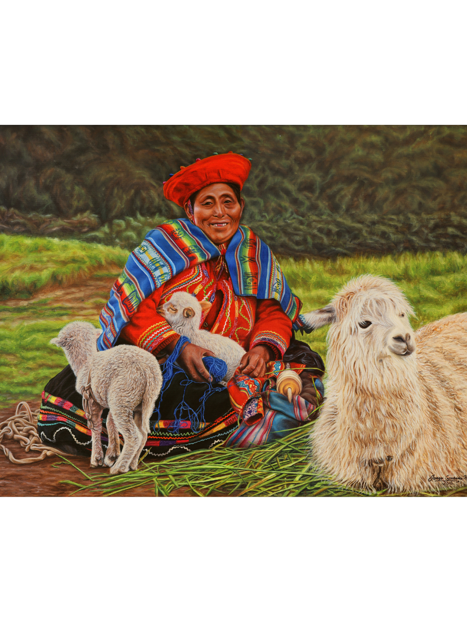 "Abuela y Alpaca"
